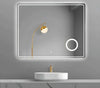 Specchio-5mm-Rettangolare-Smussato-Cornice-Led-Interruttore-Touch-Lente