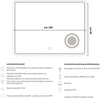 Specchio-5mm-Rettangolare-Smussato-Cornice-Led-Interruttore-Touch-Lente