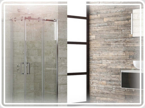 Specchio-5mm-Rettangolare-Smussato-Doppia-Cornice-Led-InterruttoreTouch