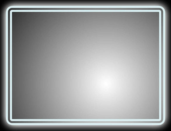 Specchio-5mm-Rettangolare-Smussato-Doppia-Cornice-Led-InterruttoreTouch
