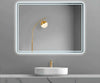 Specchio-5mm-Rettangolare-Smussato-Doppia-Cornice-Led-InterruttoreTouch