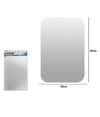 Specchio Adesivo Forma Rettangolare Adesiva Murale Arredamento Casa 40x60cm
