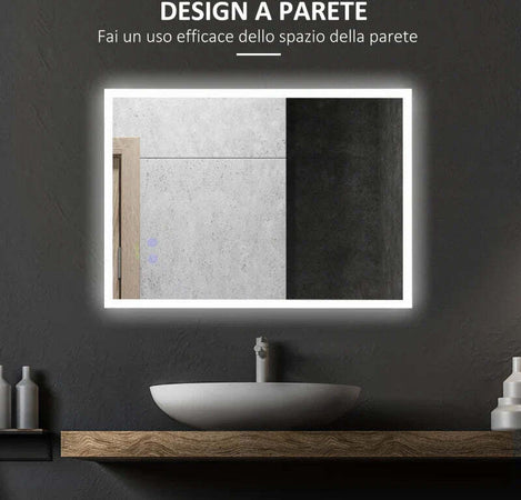 Specchio-Bagno-con-Luce-LED,-Funzione-Anti-Appannamento-e-Tasti-Touch,-70x50cm,-Argento-RT4834-390V90RT4