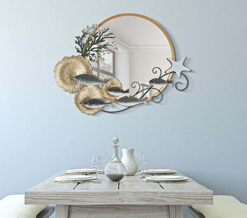 Specchio-D-Muro-Fish-Cm-88,9X7,6X65,4