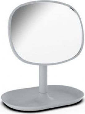 Specchio-Da-Appoggio-Tavolo-Rotondo-15-X-17-Cm-Arredo-Bagno-Vassoio-Grigio-69824