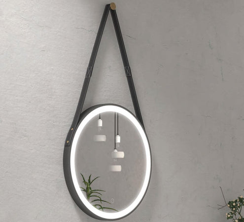 Specchio Da Bagno Con Cinghia E Cornice Led 50cm Casa e cucina/Bagno/Mobili da bagno/Specchi da bagno/Specchi da parete Shopbagno.it - Roma, Commerciovirtuoso.it
