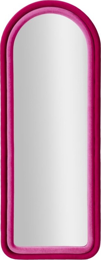 Specchio-Da-Muro-Cloe-Velluto-Fuxia-Cm-60X4X160