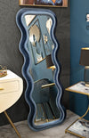 Specchio-Da-Muro-Emily-Velluto-Blu-Cm-60X6X160