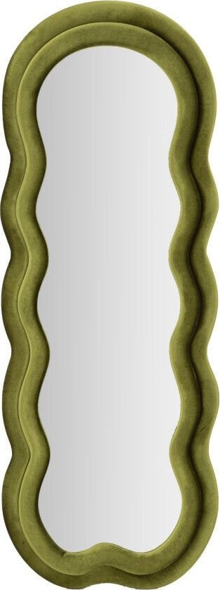 Specchio-Da-Muro--Miki-Velluto-Verde-Cm-60X4X160