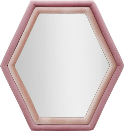 Specchio-Da-Muro-Tony-Velluto-Rosa/Mix-Cm-75X4X80