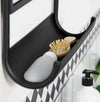 Specchio-da-Parete-con-Mensola-Inferiore-e-Struttura-in-Metallo,-36.2x12x71.7cm,-Nero-JM3830-473JM3