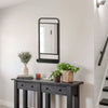 Specchio-da-Parete-con-Mensola-Inferiore-e-Struttura-in-Metallo,-36.2x12x71.7cm,-Nero-JM3830-473JM3