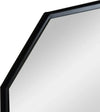 Specchio-da-Parete-Ottagonale-in-Metallo-con-Mensola-in-Legno,-61x61cm-Nero-NH5830-606V00BKNH5