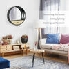 Specchio-da-Parete-Rotondo-da-Ø61cm-con-Cassetto-e-Cornice-in-Metallo-Nero-UJ6830-474UJ6