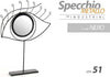 Specchio Da Tavolo 51cm Occhio Nero Bagno Beauty Trucco Metallo Decorativo 782275 Casa e cucina/Bagno/Mobili da bagno/Specchi da bagno/Specchi da tavolo Trade Shop italia - Napoli, Commerciovirtuoso.it