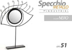 Specchio Da Tavolo 51cm Occhio Nero Bagno Beauty Trucco Metallo Decorativo 782275 Casa e cucina/Bagno/Mobili da bagno/Specchi da bagno/Specchi da tavolo Trade Shop italia - Napoli, Commerciovirtuoso.it