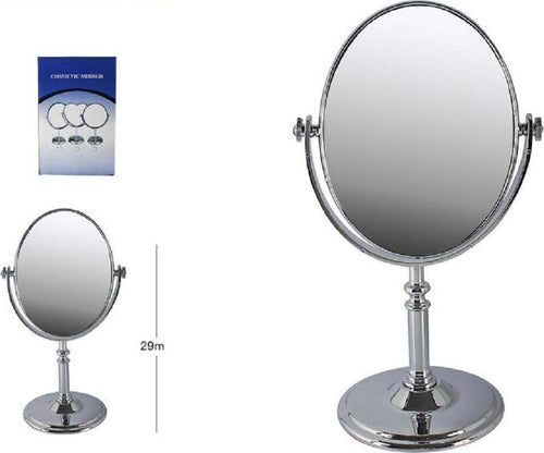 Specchio Da Tavolo Make Up Trucco Accessorio Bagno Donna Da 29 Cm Ovale 52769 Salute e Bellezza > Make Up e Cosmetici > Specchi da Trucco Trade Shop italia - Napoli, Commerciovirtuoso.it