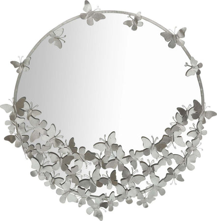 Specchio-Farfalle-Round-Silver-Cm-Ø-91X3X94