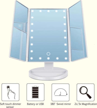 Specchio-Orientabile-360-Gradi-Touch-Screen-Tavolo-2-Ingrandimenti-Bagno-Make-Up