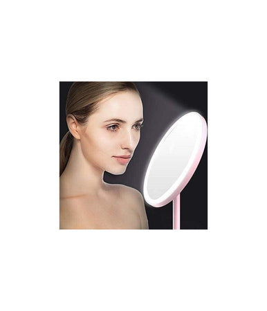 Specchio Per Il Trucco Illuminato A Led Makeup Cosmetico Girevole Luce Ad Anello