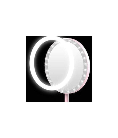 Specchio Per Il Trucco Illuminato A Led Makeup Cosmetico Girevole Luce Ad Anello