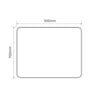 Specchio rettangolare YJ-9070 con cornice in alluminio colore nero 90x70 cm.