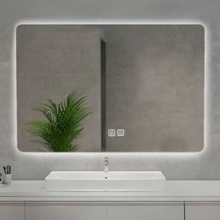 Specchio smart rettangolare YJ-70120A con retroilluminazione 70x120 cm.