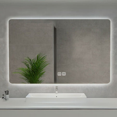 Specchio smart rettangolare YJ-70140A con retroilluminazione 70x140 cm.