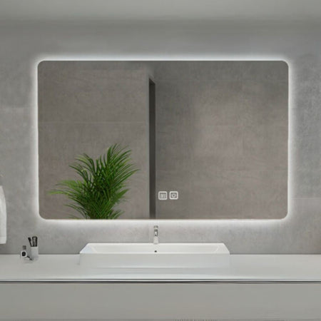 Specchio smart rettangolare YJ-70140A con retroilluminazione 70x140 cm.