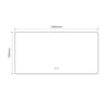 Specchio smart rettangolare YJ-70140A con retroilluminazione 70x140 cm.
