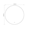 Specchio smart rotondo YJ-120A diametro 120 cm.