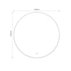 Specchio smart rotondo YJ-150A diametro 150 cm.