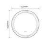 Specchio smart rotondo YJ-3001-60 con funzione anti appannamento diametro 60 cm.