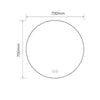 Specchio smart rotondo YJ-70A diametro 70 cm.