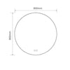Specchio smart rotondo YJ-80A diametro 80 cm.