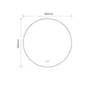 Specchio smart rotondo YJ-90A diametro 90 cm.