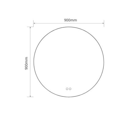 Specchio smart rotondo YJ-90A diametro 90 cm.