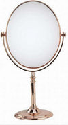 Specchio-Tavolo-Make-Up-Trucco-Accessorio-Bagno-Oro-Rosa-Donna-28-Cm-Ovale-69416