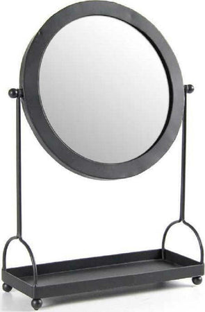 Specchio Tavolo Metallo Appoggio Porta Oggetti Nero Bagno Trucco 27x38cm 782237 Casa e cucina/Decorazioni per interni/Specchi/Specchi da parete Trade Shop italia - Napoli, Commerciovirtuoso.it