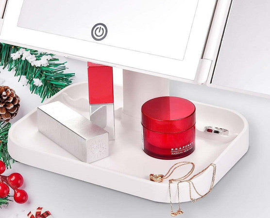 Specchio Trucco Con Ingranditore 10x 3x 2x Illuminazione A 3 Colori 72 Led Touch Casa e cucina/Bagno/Mobili da bagno/Specchi da bagno/Specchi da tavolo Trade Shop italia - Napoli, Commerciovirtuoso.it