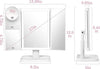 Specchio Trucco Con Ingranditore 10x 3x 2x Illuminazione A 3 Colori 72 Led Touch Casa e cucina/Bagno/Mobili da bagno/Specchi da bagno/Specchi da tavolo Trade Shop italia - Napoli, Commerciovirtuoso.it