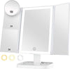 Specchio-Trucco-Con-Ingranditore-10x-3x-2x-Illuminazione-A-3-Colori-72-Led-Touch