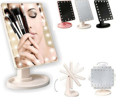 Specchio-Trucco-Luci-16-Led-Girevole-360°-Gradi-Make-Up-Large-Mirror