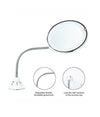 Specchio Ultra Flessibile Rotondo Trucco Luce Led 5x Pieghevole Rotante Te-b0140