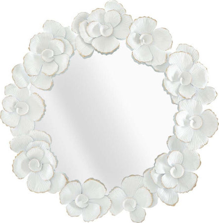 Specchio-White-Flower-Cm-82X2,6X85,5