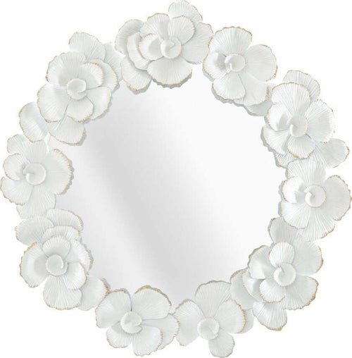 Specchio-White-Flower-Cm-82X2,6X85,5