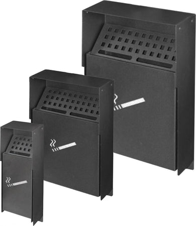 Spegni sigaretta da parete portacenere per esterno in ferro battuto h 33 cm