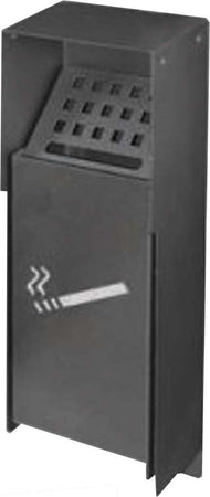 Spegni sigaretta da parete portacenere per esterno in ferro battuto h 33 cm