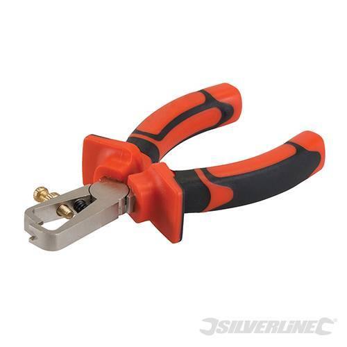 Pinza Spelafili Silverline per elettricista 160mm acciaio cromo antiscivolo Offerta Silverline
