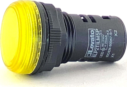 Spia-led-monoblocco-testa-giallo-230VCA-Lovato